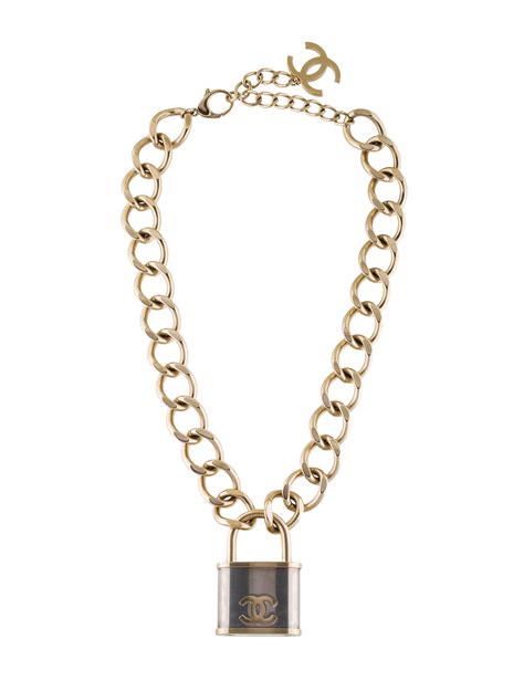 chanel cc padlock necklace|chanel pendant necklace.